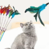 Kangdarpet Cat Fishing Replacement Pet Supplies Interactive Cat Teaser Toy Set for Kittens