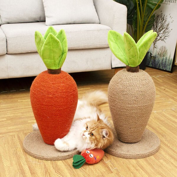 Sisal Cute Carrot Shape Sisal Cat Scratcher Toys Cat Tree