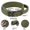 Tactical Dog Collar No Pull Adjustable Pet Training Walking Neck Strap