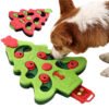 Best-Selling Modern Christmas Tree Shape Dog Puzzle Toy Slow Feeder for Cat and Dog Increase IQ Interactive Pet Toy