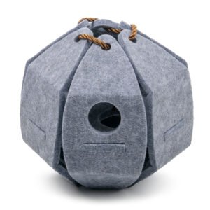 Eco-Friendly Durable Removable Washable Foldable Cat Interactive Pet Toy Simple Style Rolling Ball Made of Felt for Cats Dogs