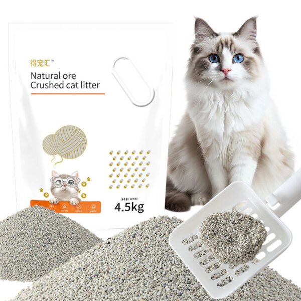 Best-selling Products Ore Broken Cat Litter High Quality Odorless Strong Absorbent Fast Condensation Natural Cat Litter