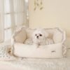 Factory Direct Sale Washable Pet Bed With Soft Cushion and Breathable Material Perfect Pet Bed for Small Dog Breeds