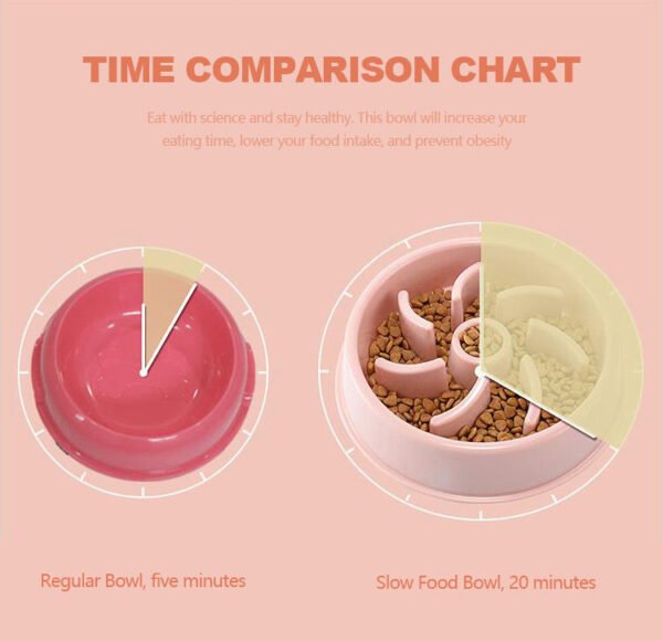 Pet Dog Puzzle Slow Feeder Bowl 500G