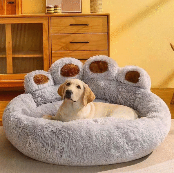 Pet Dog Bed for All Seasons Paw Plush Warm Cat Bed Comfortable for Small Large Dog Bed Design Dog Products