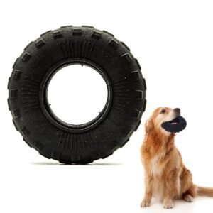 Non Toxic Pet TPR Doy Training Toy Tire Shape Indestructible Dog Chew Toy for Aggressive Chewers
