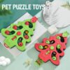 Best-Selling Modern Christmas Tree Shape Dog Puzzle Toy Slow Feeder for Cat and Dog Increase IQ Interactive Pet Toy