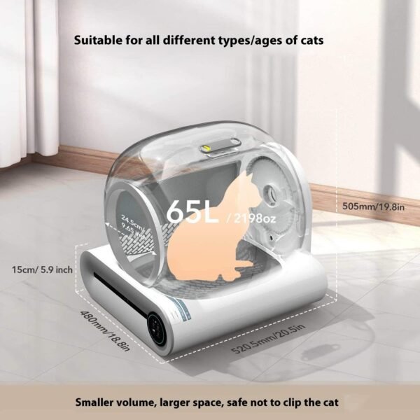 Full-Automatic Induction Cleaning Electric Shovel Anti-Splash Intelligent Toilet Accessory for Cat Litter Box