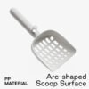 Cat Litter Scoop Modern PP Plastic Pet Poop Scooper Portable Pet Waste Cleaning Tool Wholesale