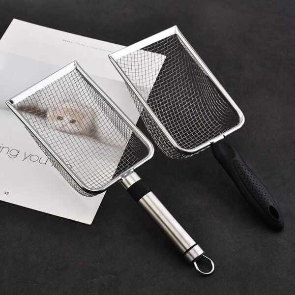 Stainless Steel Cat Litter Shovel Quick Cleaning Pick-Up Pet Cleaning Supplies ISO 9001 Certified
