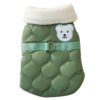 Fashionable Quilted Outfit Warm Windproof Vest for Dog Clothes Autumn Winter Little Dog Down Jackets Teddy Bears Pet Clothes
