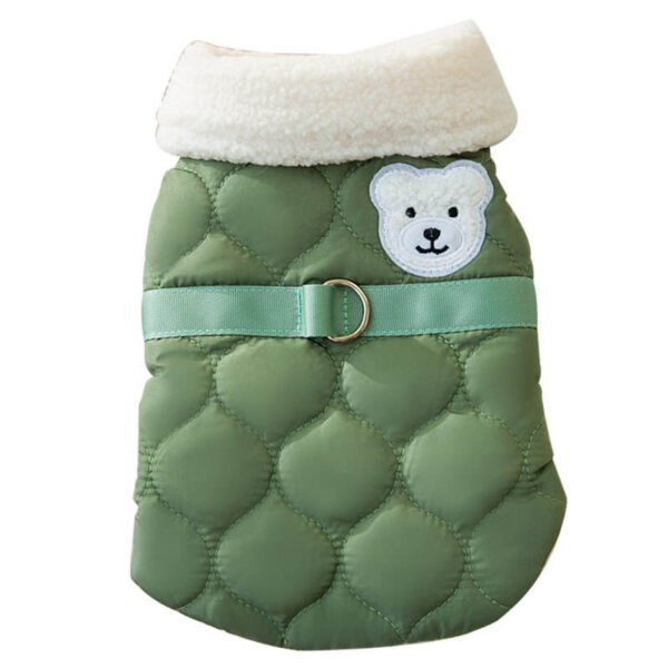 Fashionable Quilted Outfit Warm Windproof Vest for Dog Clothes Autumn Winter Little Dog Down Jackets Teddy Bears Pet Clothes